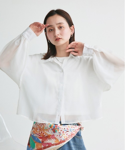 【boohoo】リビアタオル半袖シャツ＆ルーズショーツセット AMBIDEX Store △〇シアーローン キャッチワッシャー 半袖チビ
