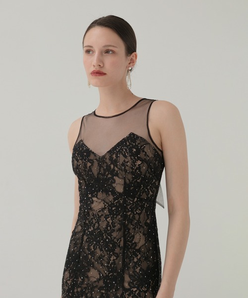 Leja（レジャ） ドレス 「LEJA LUXE」レースストーンスパンコール