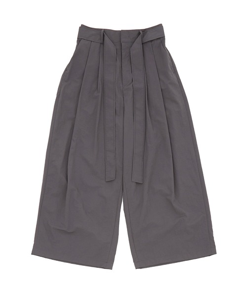 CIVARIZE ベルト付き スーパーワイドシルエット 袴パンツ REFLEM ワイドパンツ パンツ a.p.o.v. コードロングベルトマットポリスーパー