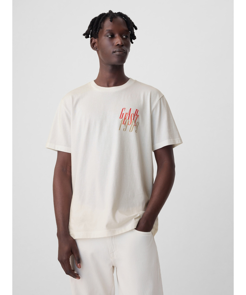 「GAP」 半袖Tシャツ X-SMALL レッド メンズ