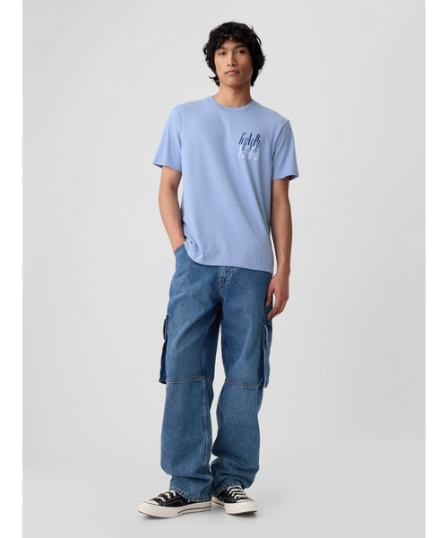 「GAP」 半袖Tシャツ X-SMALL レッド メンズ