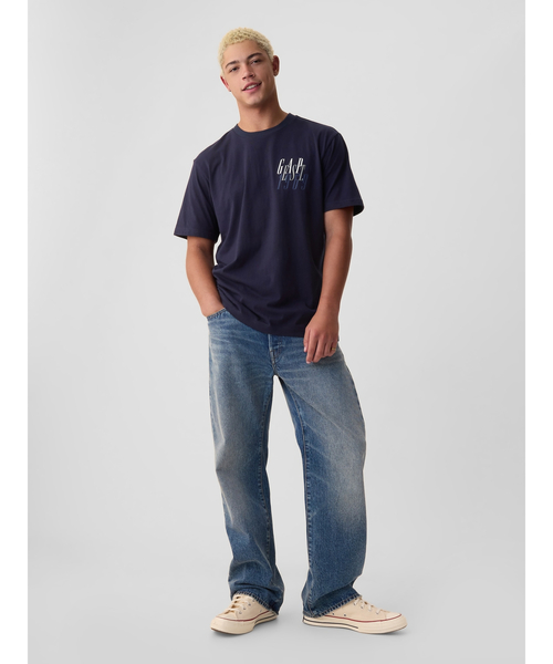 「GAP」 半袖Tシャツ X-SMALL レッド メンズ