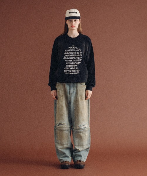 WISH FOR EVER 「WISH EVER」 スウェットカットソー MEDIUM