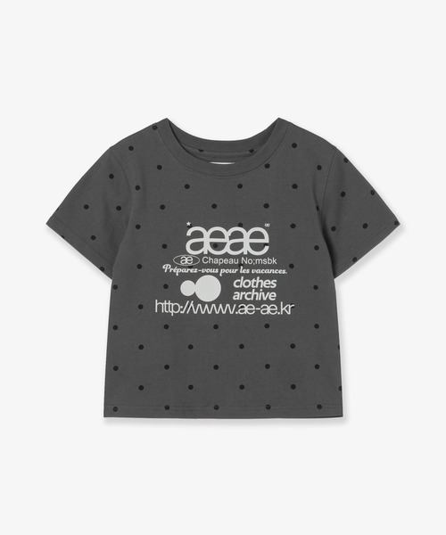 Aeae ドットWEB LOGO DOT CROP T-SHIRTS aeae tシャツ WEB LOGO DOT CROP T-SHIRTS レディース メンズ