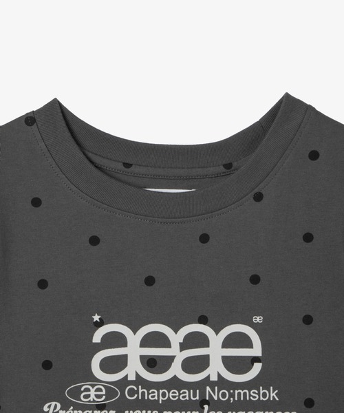 aeae ドットT aeae tシャツ DOT SMALL LETTER TEE レディース メンズ