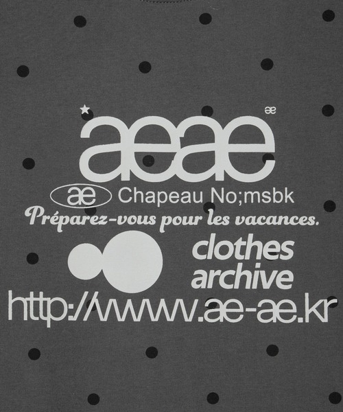 aeae ドットT MUSINSA公式 | AEAE WEB LOGO DOT T-SHIRTS [CREAM]