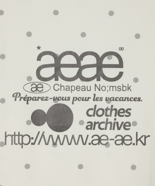 aeae tシャツ aeae tシャツ WEB LOGO DOT CROP T-SHIRTS レディース メンズ