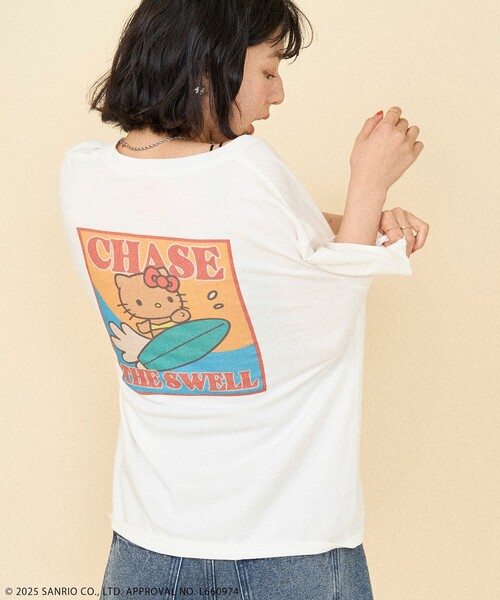 tシャツ SANRIO/サンリオ SANRIO 'HELLO KITTY' SUMMER ビーチTシャツ/ハローキティ サマービーチ プリントTシャツ SANRIO/サンリオ SANRIO 'HELLO KITTY' SUMMER ビーチTシャツ