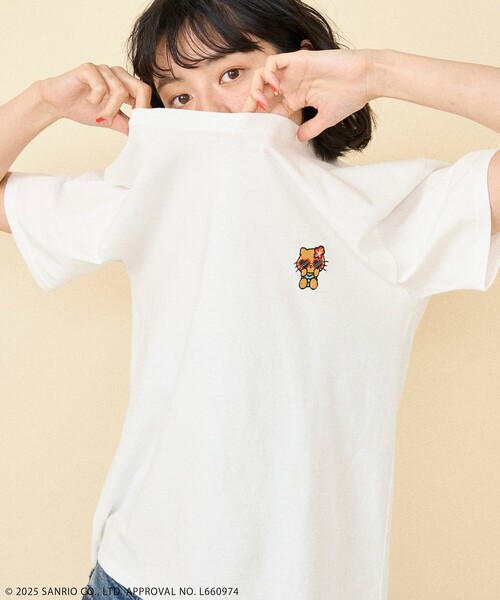 tシャツ SANRIO/サンリオ SANRIO 'HELLO KITTY' SUMMER ビーチTシャツ/ハローキティ サマービーチ プリントTシャツ SANRIO/サンリオ SANRIO 'HELLO KITTY' SUMMER ビーチTシャツ