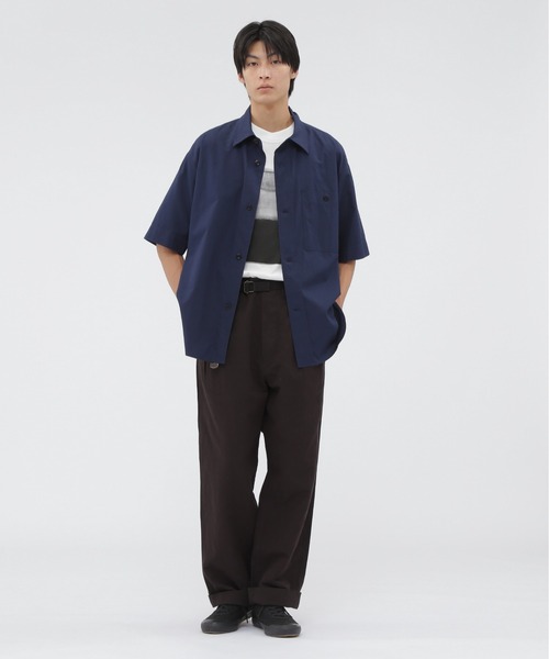 MHL.（エムエイチエル） tシャツ LIGHT COTTON JERSEY TOP メンズ