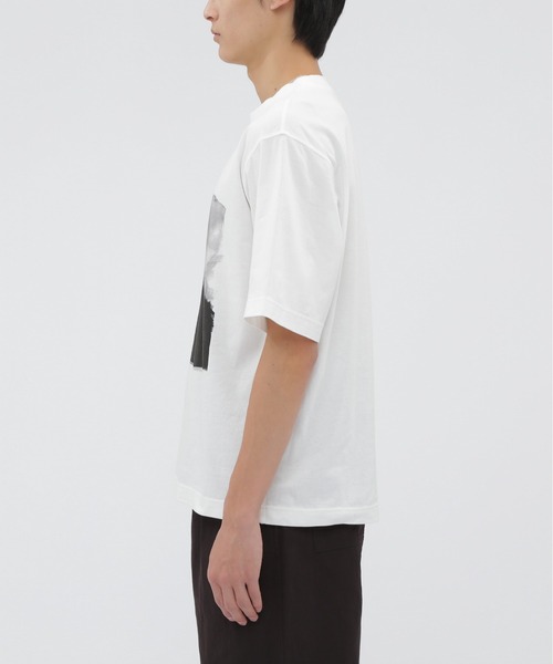 MHL.（エムエイチエル） tシャツ LIGHT COTTON JERSEY TOP メンズ