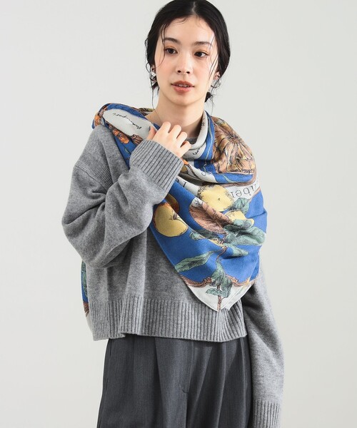 【美品】manipuri beauty&youth 大盤ストール manipuri ストール マフラー / アンティーク レシピ レディース