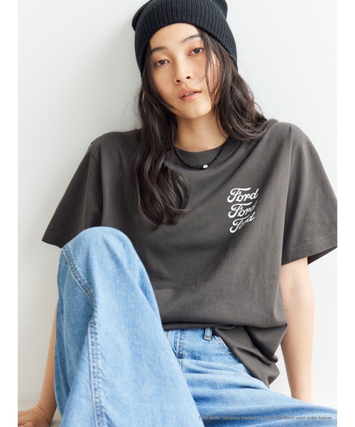 Ungrid /アングリッド  Ford ロゴ Tee  25秋冬 112542701301 (10%OFF&PT5倍) Ungrid (アングリッド)Ford ロゴ Tee 25秋冬【112542701301】T