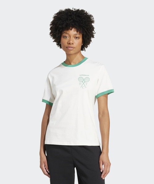 tシャツ レトロ テニス レギュラー 半袖Tシャツ / アディダスオリジナルス adidas Originals レディース
