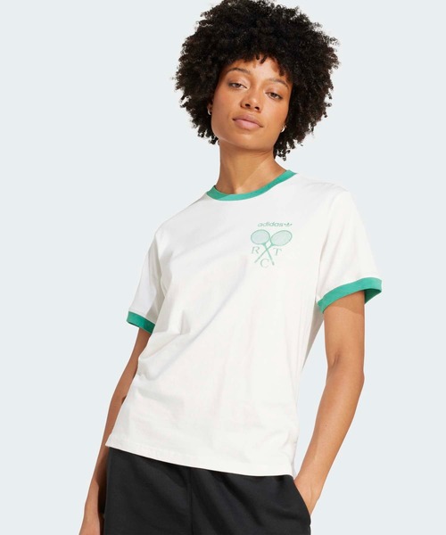 tシャツ レトロ テニス レギュラー 半袖Tシャツ / アディダスオリジナルス adidas Originals レディース | adidas | 03