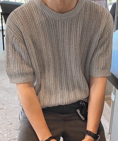 NOWLE（ノウル） セーター ニット 「NOWLE」リラックスフィット 透かし