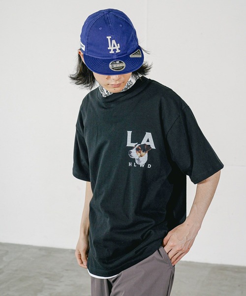 BAYFLOW（ベイフロー） tシャツ ドッグフェイスデザインTシャツ メンズ