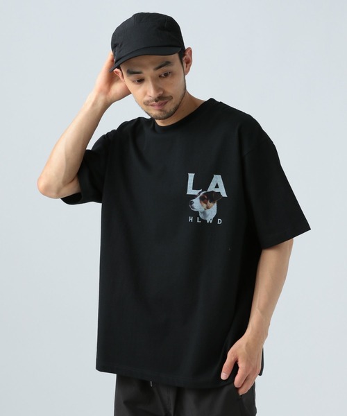 BAYFLOW（ベイフロー） tシャツ ドッグフェイスデザインTシャツ メンズ