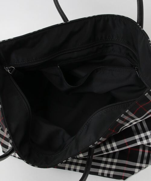 BURBERRY BLUE LABEL チェック柄トートバッグ バーバリー ブルーレーベル チェック柄 トートバッグ ベージュ