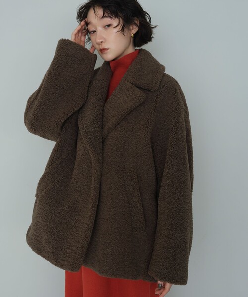 未使用＜EMMEL REFINES＞EM ダブルボタン ボアコート EMMEL REFINES（エメルリファインズ）の「＜EMMEL REFINES＞EM ダブル