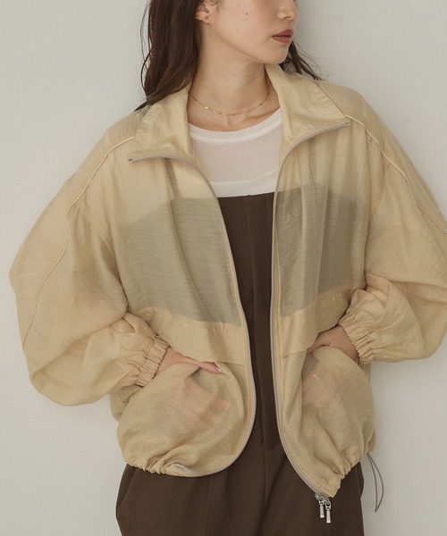 hunch（ハンチ） ブルゾン アウター ナイロンシアー Wジップブルゾン