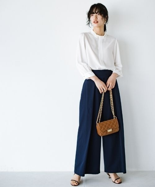 「ANNA LUNA」 長袖ブラウス LARGE ホワイト レディース