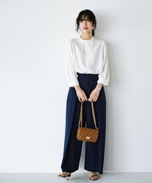 「ANNA LUNA」 長袖ブラウス LARGE ホワイト レディース