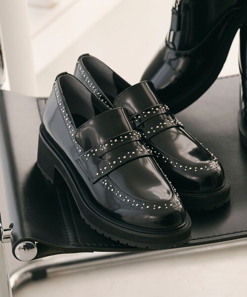UNITED ARROWS ローファー スタッズ レディース : ZOZOTOWN
