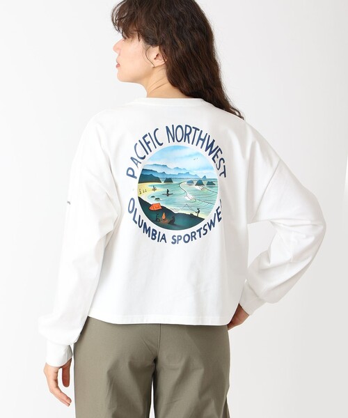tシャツ Columbia／コロンビア／Jonas Claesson／ジョナス・クレアッソン／ウィメンズ レイクトゥーアベニュー ロングスリーブ クロ Columbia tシャツ Columbia／コロンビア／Jonas Claesson