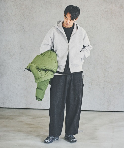 BAYFLOW（ベイフロー） パーカー ビッグクッションダブルZIPパーカー