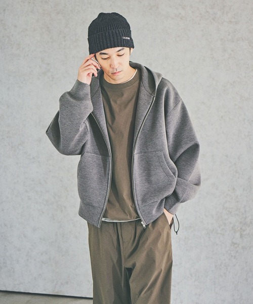 【オシャレ✩BAYFLOW】モコモコ　ジップパーカー　サイズ3 BAYFLOW（ベイフロー） パーカー ビッグクッションダブルZIPパーカー