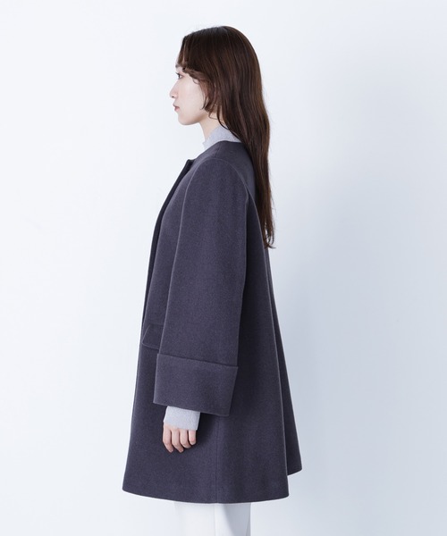 NATURAL BEAUTY BASIC ノーカラーコート コート ノーカラー