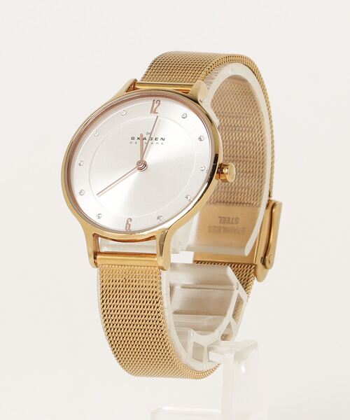 「SKAGEN」 アナログ腕時計 - ゴールド レディース