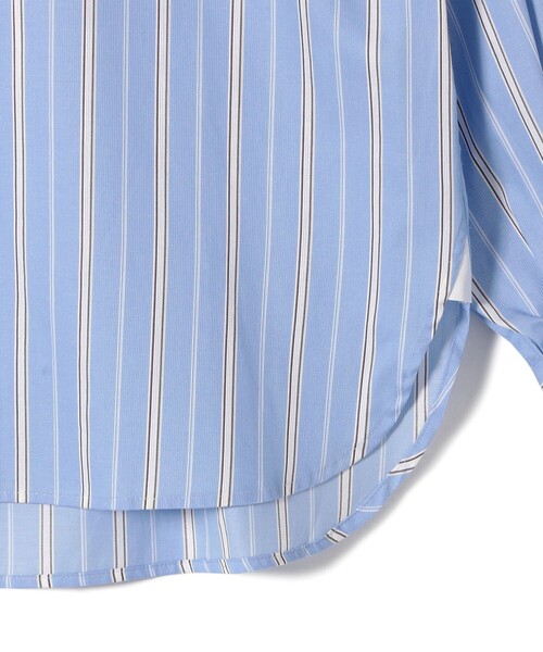 シップス（SHIPS）/SHIPS Primary Navy Label:〈手洗い可能〉SOMELOS ストライプ シャツ SHIPS（シップス） ブラウス シャツ SHIPS Primary Navy Label