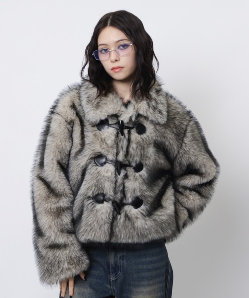 SPIRALGIRL（スパイラルガール） ダッフルコート コート ファー