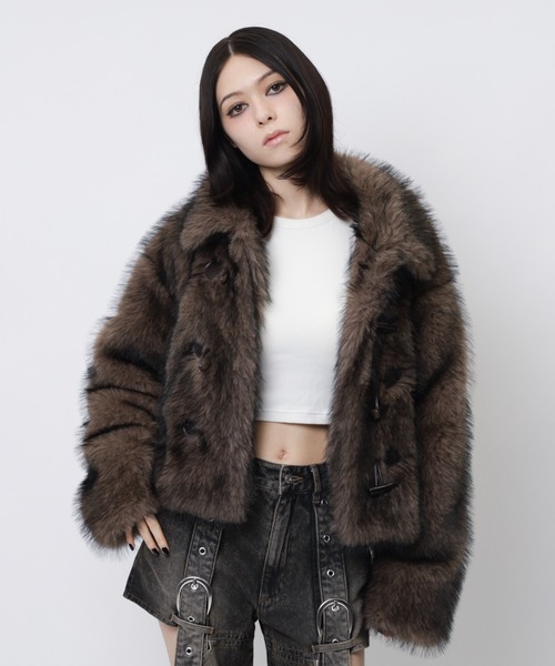 SPIRALGIRL（スパイラルガール） ダッフルコート コート ファー