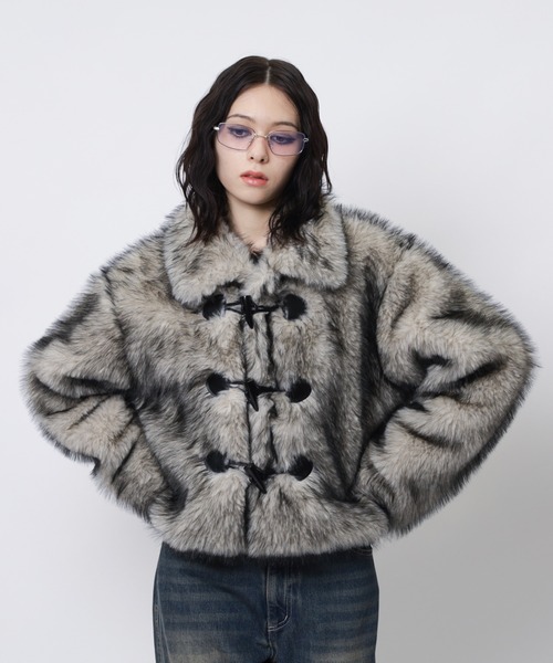 SPIRALGIRL（スパイラルガール） ダッフルコート コート ファー