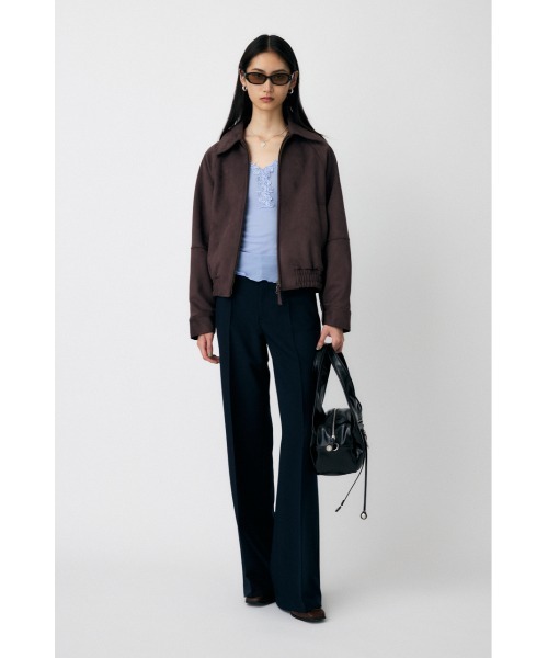 MOUSSY（マウジー） パンツ CENTER PRESS FLARE トラウザー レディース