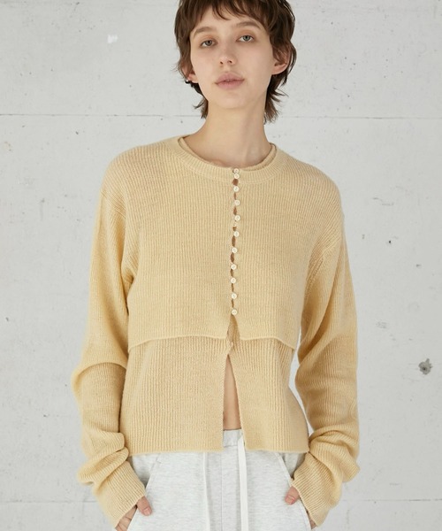 la peau de gem ニット セーター 「LA PEAU DE GEM」mohair like two