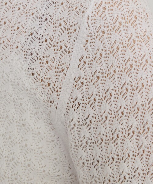 qualite（カリテ） ニット セーター スカラップレースニット