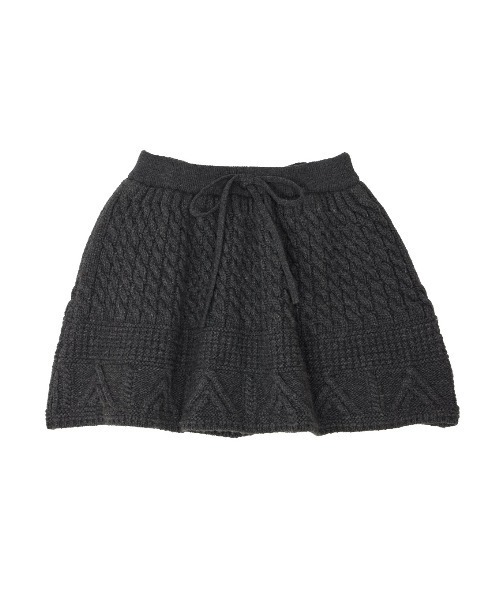 Ameri（アメリ） スカート CABLE KNIT MINI SKIRT : ZOZOTOWN Yahoo!店
