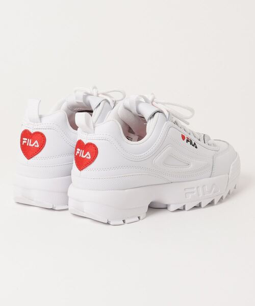 FILA（フィラ） ローカットスニーカー 24.5cm ホワイト×レッド