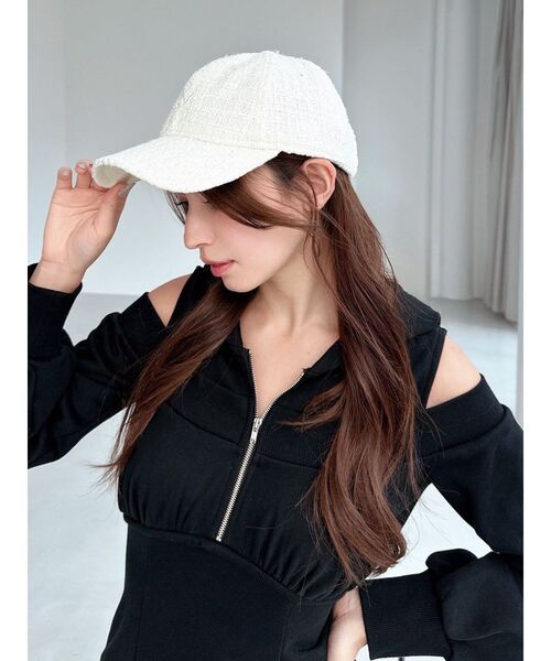 RESEXXY（リゼクシー） キャップ 帽子 「NEWERA」ツイードキャップ
