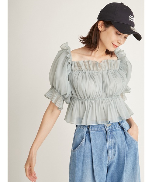 「SNIDEL」 半袖カットソー ONE SIZE ブラック レディースの画像