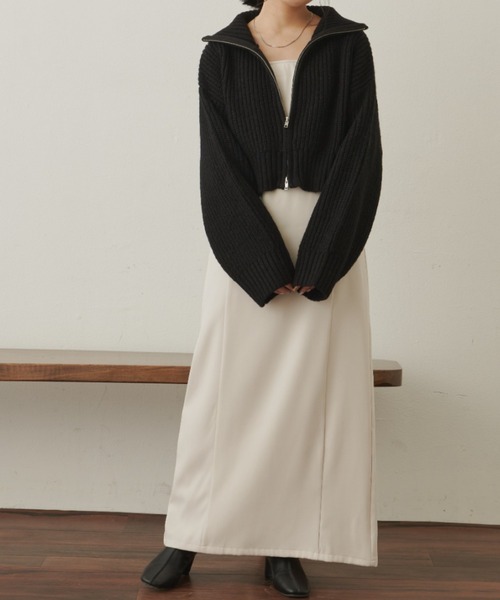 「VANNIE U」 ニットカーディガン FREE アイボリー レディース_画像2