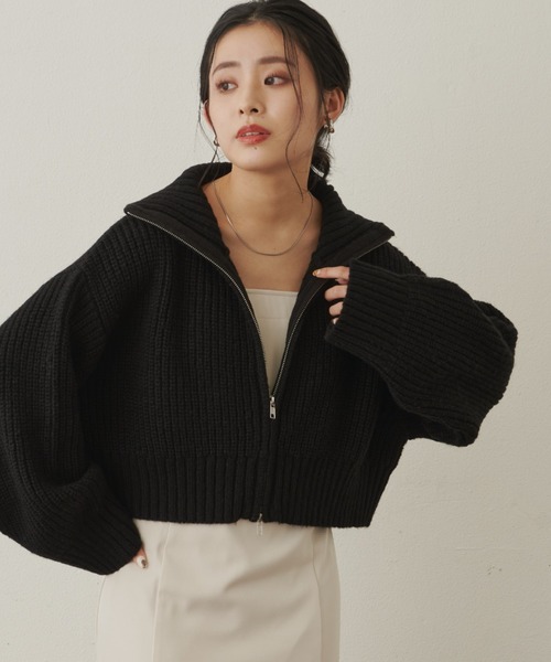 「VANNIE U」 ニットカーディガン FREE アイボリー レディース_画像6