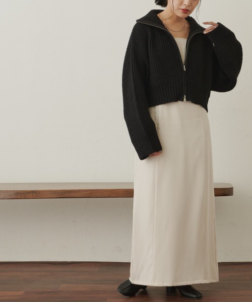 「VANNIE U」 ニットカーディガン FREE アイボリー レディース_画像7