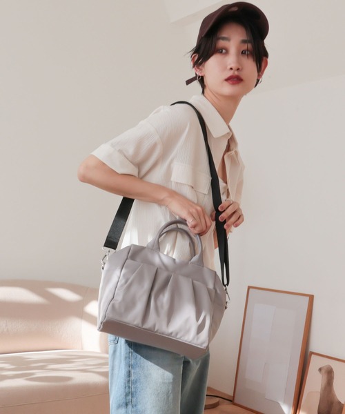 T・S・L ボストンバッグ ギャザーポケット2WAYボストンバッグ