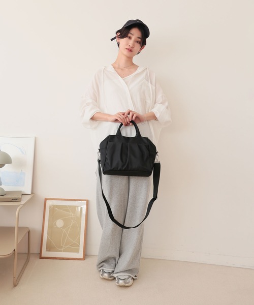 T・S・L ボストンバッグ ギャザーポケット2WAYボストンバッグ