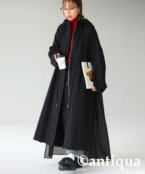 antiqua（アンティカ） トレンチコート FREE ブラック レディース